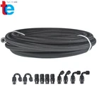 -8AN Black Nylon E85 Ptfe Fuel Line 20FT 10 Fittings Hose Kit New. Price: $58.40.
