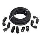 6AN 8AN 10AN 12AN Fuel Line Kit Nylon Braided Hose Fitting Cpe 10/20FT Black New. Price: $50.99.
