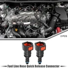 3/8" Sae 1/4" Car Fuel Line Hose Quick Release Connector Straight Red 2PCS New. Price: $14.36.