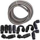 Maxpeedingrods 20FT Fuel Kit, 1/2 Braided Line, 8AN, Silver E85 New. Price: $102.56.