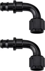 Evil Energy 6AN 90 Degree Push Lock Hose Fitting End Black 2PCS New. Price: $34.62.