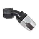 Russell 610103 8AN Proclassic Swivel 45 Deg Hose End With Black/silver Finish New. Price: $42.45.