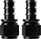 Ucreative Straight Push Lock Hose Fitting End Black 2PCS 12AN, New. Price: $13.20.