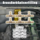 Universal 12MM Shaped Brass Hose Barb Fitting Connector With Clamp Pack Of 6 New. Price: $22.60.