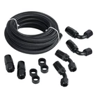 Lokocar 10AN Fuel Line Kit Nylon Braided Hose Fitting Cpe 10FT Black New. Price: $50.99.