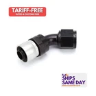 Aeroquip FCL4224, One 10AN Streetlite Crimp Fitting 45-DEGREE Aluminum Black Sil New. Price: $98.70.