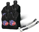 Vp Racing 4 Pack Black 5.5 Gallon Square Utility Jugs & 2 Deluxe Fill Hoses New. Price: $155.38.