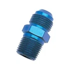 Russell 660410 Straight Flare To Pipe Adapter (-3 An); 1/8" Npt Blue Anodized New. Price: $18.43.