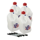Vp Racing White Patriotic 4 Pack + Fill Hoses Square Fuel Jug Alcohol Imca Ump New. Price: $124.95.