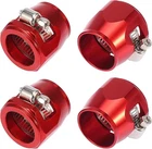 4PCS AN8 Hex Red Car Hose Finisher Flexible Rubber Pipe Clamp For Oil Fuel New. Price: $12.99.