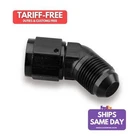 Earls AT924110ERL, One Black Aluminum Swivel Fitting Female To 10AN 45 Deg New. Price: $111.59.