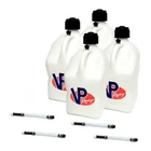 Vp Racing White Pack + Fill Hoses Square Fuel Gas Jug Atv 4X4 Nhra Imca New. Price: $136.95.