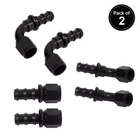 Lokocar 6AN Push Lock 3/8''RUBBER Hose Fitting End 45 90 Degree Black 2PCS New. Price: $14.99.