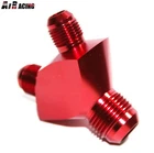 Emusa AN12 12-AN Male To (two) AN8 8-AN 3-WAY Y-block Fitting Adapter Red New. Price: $16.98.