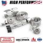 Chrome Radiator Hose Sleeving Stainless Steel Braided Dress-up Cover Kit New. Price: $31.69.