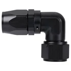 90 Degree Hose End Fitting Elbow Low 12AN, Black - New. Price: $38.60.