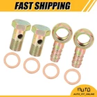 Two Sets Banjo Hose Barb Bolt Fittings Washer Kit Metal Car Universal New. Price: $19.99.