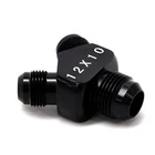 Nytrex Fitting 173529; To Y-block -12AN -10AN/-10AN, Black New. Price: $42.70.