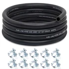 Zonbang 1/4 Fuel Line, Nbr Rubber Hose Id (10FT) + Clamps, Black New. Price: $19.02.