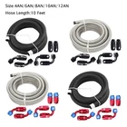 6/8AN/10AN Fitting Steel Nylon Braided Cpe Oil Fuel Line Swivel Hose End 10FT New. Price: $39.76.