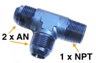 Male Npt Tee 3-WAY Fittings Aluminum Car Performance Adaptor New. Price: $11.90.