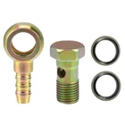 Autohaux Set Banjo Bolt Kit M14X1.5 0.83"X1.38", Bronze Tone New. Price: $19.99.