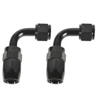 Black AN8 2X 90 Degree Swivel Hose Line End Fitting Adaptor Fuel Oil New. Price: $11.64.