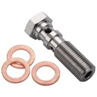 Podavelle M10X1.25 Metric Stainless Steel Double Banjo Bolt Brake Fitting Adapte New. Price: $18.01.