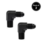 Lokocar 3AN To 1/8" Npt Male 90 Degree Fitting Union Aluminum Adapter Black 2PCS New. Price: $14.99.