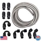 Maxpeedingrods 6AN Fuel Line Kit 20 Feet AN6 Nylon-stainless Steel Braided New. Price: $114.98.
