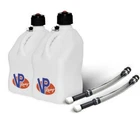 Vp Racing 2 Pack White 5.5 Gallon Square Utility Jugs + Deluxe Fill Hoses New. Price: $85.32.