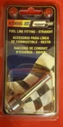Fuel Line Fitting- 3/8" Npt To Hose Mr Gasket #2969G New. Price: $8.99.