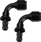 Ucreative 6AN 90 Degree Push Lock Hose Fitting End Black 2PCS New. Price: $15.66.