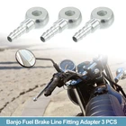 8MM Id Od Banjo Fitting Fuel Line Adapter Connector Silver Tone 3 Pcs New. Price: $13.99.
