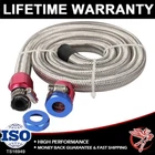 6AN 3/8" Fuel Line Stainless Steel Braided Hose Kit Universal For Racing New. Price: $15.99.