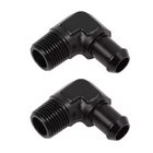 3/8" Npt Male To 1/2" Hose Barb Fitting Adapter 90DEGREE AN8 Aluminum Black 2PCS New. Price: $14.99.
