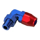 Renegade 12891-1; Swivel Hose End Red/blue -08AN To 1/2 In. Npt Male 90DEG New. Price: $21.77.
