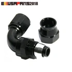 Emusa Black 12AN AN-12 Fitting 90 Degree Swivel Fuel Oil Gas Line Hose End New. Price: $11.39.