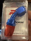 Redhorse Fitting 1045-08-1; Reusable Swivel Hose End Red/blue -08AN 45DEG New. Price: $18.35.