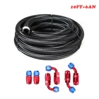 10FT Hose End 6AN Fitting Fuel Line Braided Oil/gas AN6 Separator Clamp Kit 3/8 New. Price: $42.99.
