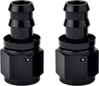 Lokocar 6AN Straight Push Lock Hose Fitting AN6 Barb 3/8" End Black 2PCS New. Price: $10.99.