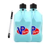 Vp Fuel 2 Pack Sky Blue 5 Gallon Race Jug Gas Can Alcohol W/ Filler Hose New. Price: $75.99.