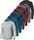 Mens Long Sleeve Performance Shirts 7 Pack Upf 50 Uv Quick Dry Workout Tee Large New. Price: $38.55.