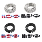 10/20FT Nylon Braided Fuel Line 4AN-6AN-8AN-10AN-12AN Hose End Fittings Kit New. Price: $49.90.