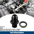 Set Car Fuel Fitting W/ Washer Metric M12X1.5 To 6AN Male Flare Adapter Black New. Price: $9.95.