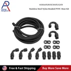 Nylon Ptfe Fuel Line Hose Fittings Kit 4AN 6AN 8AN 10AN E85 Braided 10FT 20FT New. Price: $69.99.