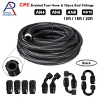 4AN 6AN 8AN 10AN 12AN Braided Fuel Hose Oil Gas Air Line & End Fittings Adapter New. Price: $36.29.