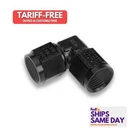 Earls AT934108ERL, One Black Aluminum Swivel Coupling Fitting 8AN Fem 90 Deg Low New. Price: $57.20.