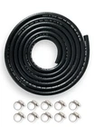 Yamakato 1/4 Inch Id Fuel Line Hose Reinforced 6 Feet, Black New. Price: $17.17.