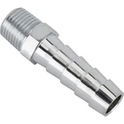 Straight Chrome Fitting, 5/16 Inch Hose To 1/8 Npt New. Price: $15.99.